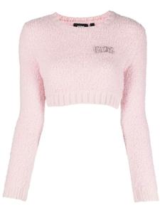 Gcds укороченный топ с кристаллами, розовый