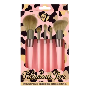 W7 Fabulous Five набор кистей для макияжа, 5 шт/1 упаковка