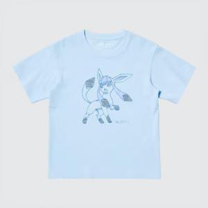 Футболка детская Uniqlo Pokemon, голубой