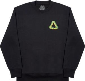 Толстовка Palace Split P3 Crew 'Black', черный