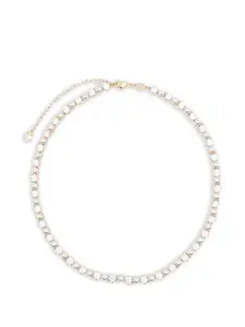 Колье Matrix Tennis с кристаллами Swarovski, золотой