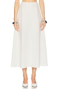 Миди-юбка из плотного крепа Helsa, ivory