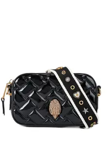 Кожаная сумка через плечо Kensington Kurt Geiger London, черный