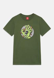 Футболка Santa Cruz YOUTH HAND DOT FRONT UNISEX, Dark Moss/Dark Green
