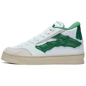 Кроссовки LINING Skateboarding Shoes Women's Mid-top Champagne White/Rose Green, зеленый