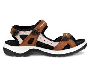 Сандалии на плоской подошве для бездорожья Yucatan w Ecco, коричневый