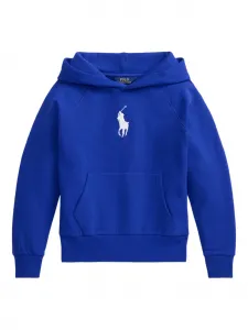 Худи с вышитым логотипом POLO RALPH LAUREN KIDS, синий