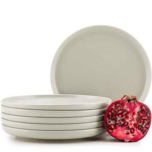 Набор тарелок десертные тарелки, 6 предметов. Konsimo, бежевый