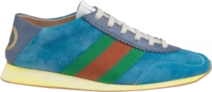 Кроссовки Gucci Wmns Rocket Suede Low Blue, синий