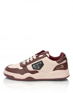 Philipp Plein Кроссовки 'Street' в темно-красном цвете