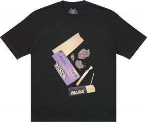 Футболка Palace Skin Up Monsieur T-Shirt 'Black', черный