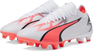Футбольные бутсы PUMA Men's Ultra Match Firm для искусственного поля, белый/черный