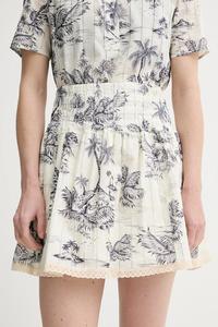 Хлопковая юбка Zadig&Voltaire, бежевый