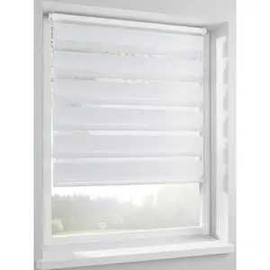 Шторы на оконные рамы с зажимными держателями Heine Home, белый