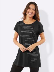 Длинная рубашка черного цвета Sieh an!