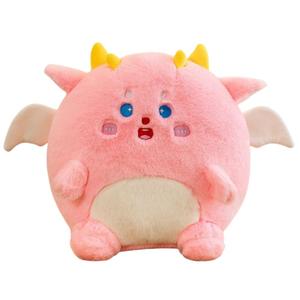 Плюшевая игрушка Dundun Dragon Knock, супер милая и очаровательная кукла 30см/40см/50см высотой Small bubble, розовый