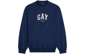 Толстовка мужская темно-синяя Balenciaga, темно-синий