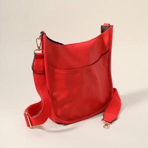 Искусственная кожаная сумка через плечо FASHNZFAB, красный