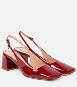 Туфли Freeda с открытой пяткой из лакированной кожи Gianvito Rossi, Rouge