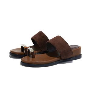 Chibang Женские слайдеры белые красно-коричневые черно-коричневые, цвет Brown