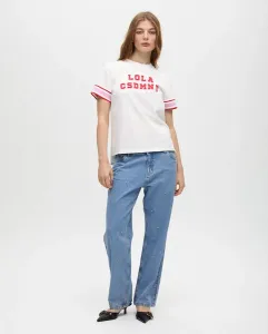 Женские прямые джинсы с кристальными вставками Lola Casademunt, синий