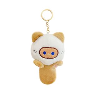 Ключница Casual Cat, милая со звуком, мультяшная с подвеской, плюшевый кулон, высота 13см Whoops