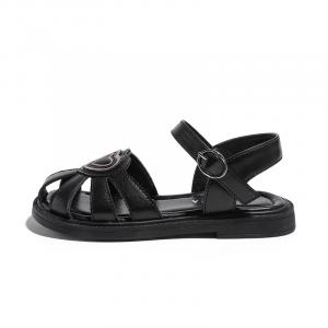 Детские сандалии с низким верхом, устойчивые к истиранию, дышащие, для детей от 3 до 7 лет Babaya, черный