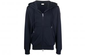 Moncler Свитшот мужской черный с капюшоном Moderate Cardigan