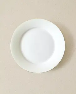 Тарелка Zara Home Rimmed Bone China Side, 16,8 см, белый