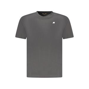 Черная хлопковая футболка K-Way, черный