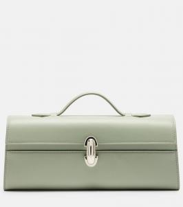 Сумка-тоут из кожи Slim Symmetry Savette, Mist