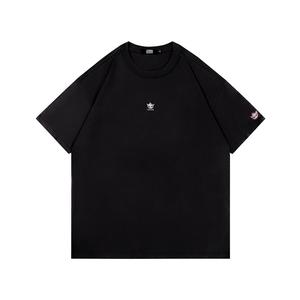 Футболка с коротким рукавом свободного кроя с заниженной линией плеча box unisex GXXX, черный