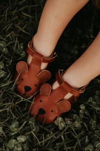 Spark Классические туфли Bear Leather Детские туфли Donsje, коричневый