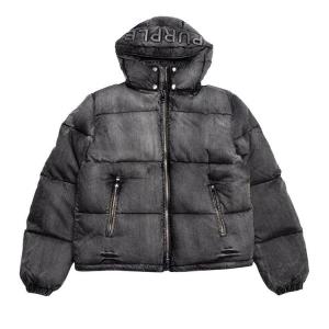 Куртка PURPLE BRAND Denim Puffer Jacket, Black