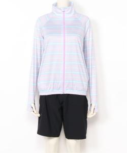 FILA/(W) Полосатый купальник с защитой от УФ-излучения, комплект из 4 предметов