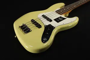 Бас-гитара Fender Player II Jazz с грифом из розового дерева, цвет Hialeah Yellow 827
