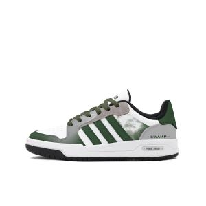 Adidas Neo Кроссовки баскетбольные низкие Entrap устойчивые к истиранию винтажные Unisex Green Gray