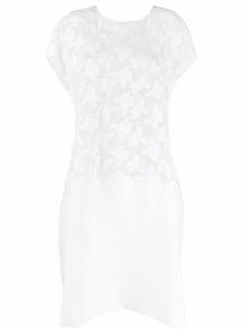 Сетчатое платье-футболка с цветочной вышивкой Comme Des Garçons Comme Des Garçons, белый