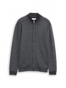 TOM TAILOR Вязаный кардиган в морском синем