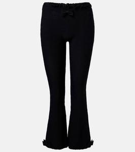 Брюки капри с бантиками и воланами Balenciaga, Black