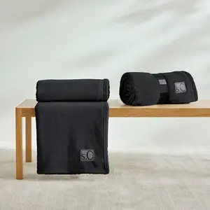 Плед s.Oliver s.Oliver Decke Kuschelsoft 150 x 200 см (ширина x длина), в ярких цветах S.Oliver, антрацит