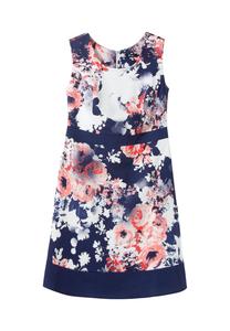 Коктейльное платье с цветочным принтом sheego, цвет Marine Bedruckt