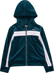 Толстовка с капюшоном на молнии для девочек Levi's, Deep Teal