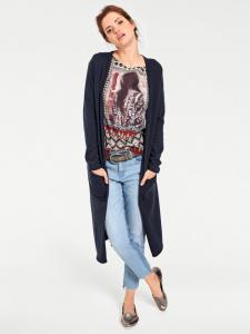 Длинный кардиган темно-синего цвета Heine