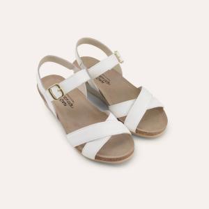 Женские сандалии Throne на платформе из мягкой белой кожи NAOT