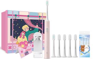 Электрическая зубная щетка T200 Mi Limited Edition Set с насадкой DuPont Soft Bristle, ультразвуковая чистка Xiaomi, розовый