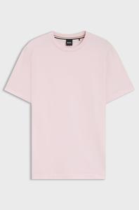 Футболка Boss Cotton-Jersey With Logo Detail, светло-розовый