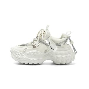 Кроссовки JEEP SPIRIT Chunky Sneakers Women's Low-top, черный/бежевый