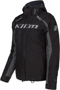 Женская куртка KLIM Flare Jacket Ascent Float System Gore-Tex для зимнего снегохода, Black - Asphalt