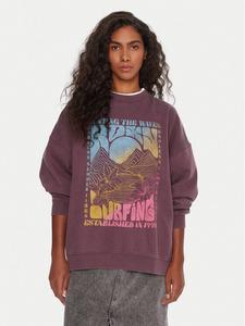 Свитшот oversize Lineup ERJFT05005 Roxy, фиолетовый